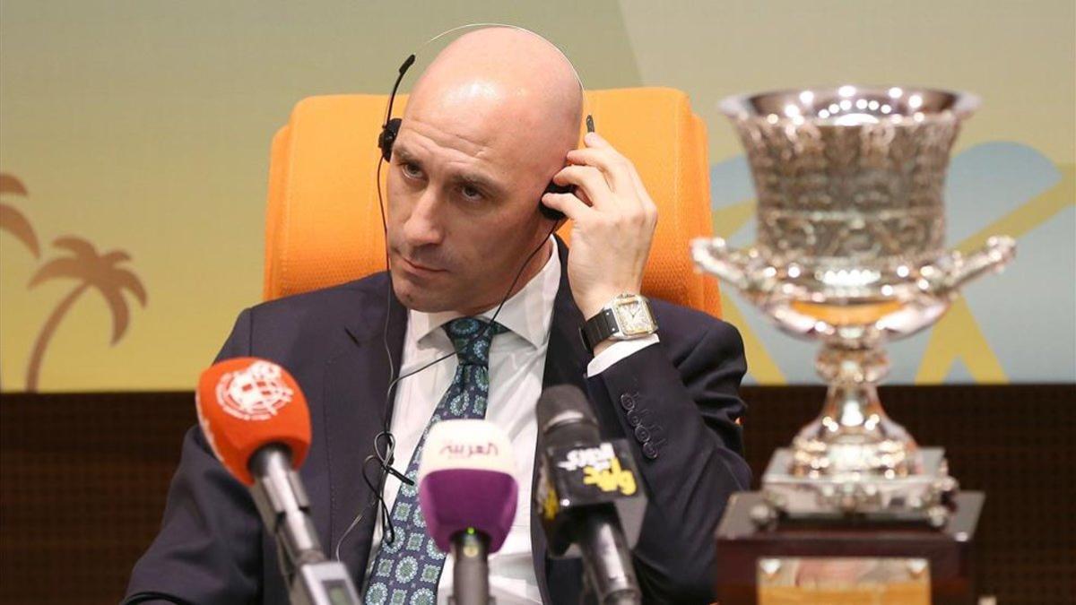 Luis Rubiales defendió la nueva Supercopa de España