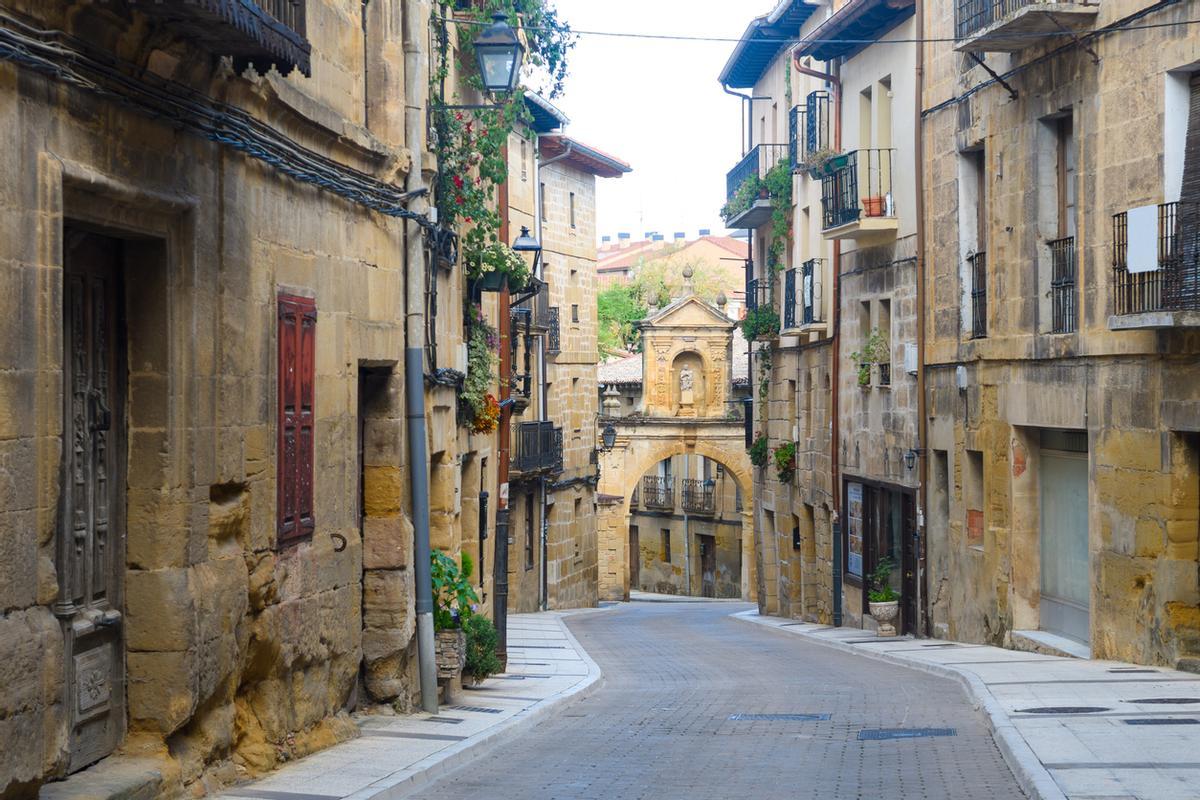 Las calles de Laguardia guardan el encanto medieval