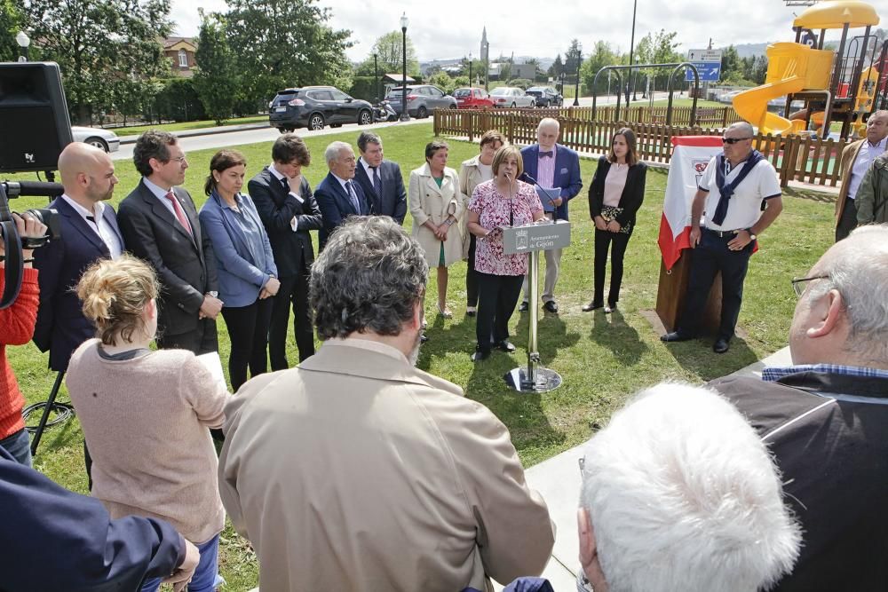 Inauguración del parque Alejo Caso en La Guía