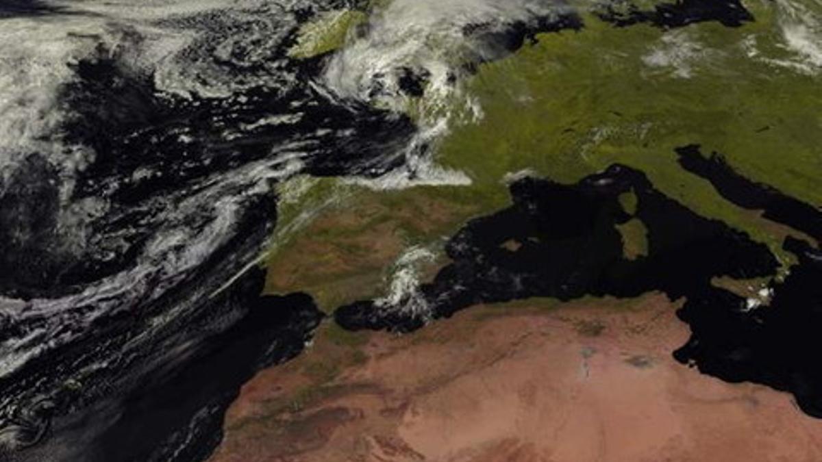 Imagen tomada por el satélite Meteosat para la Agencia Estatal de Meteorología (Aemet).