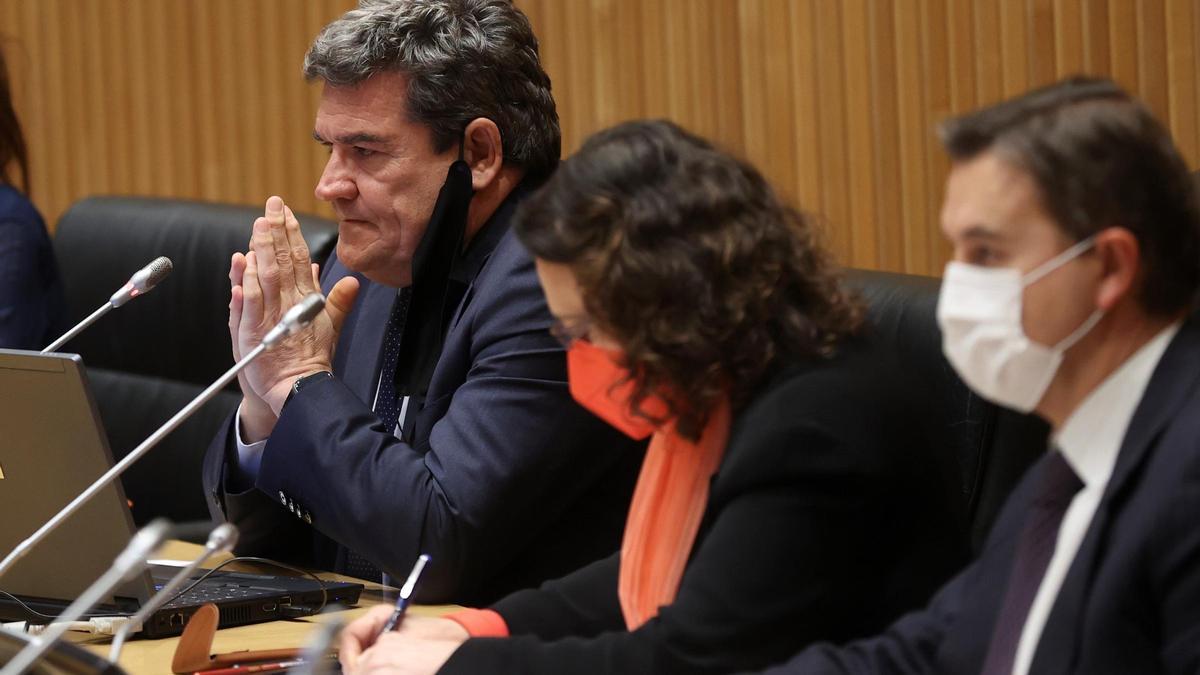 José Luis Escrivá, en el Senado.