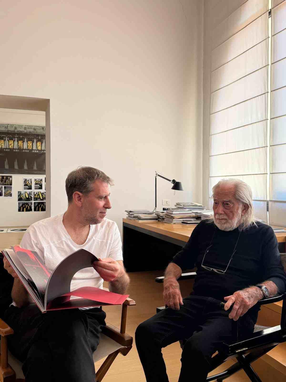 David Barro y Fabrizio Plessi.