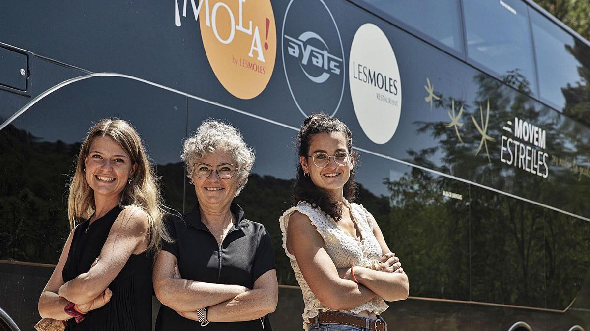 Les impulsores del projecte. D&#039;esquerra a dreta: Júlia Pagès, Carme Vilà i Sònia Dinarés