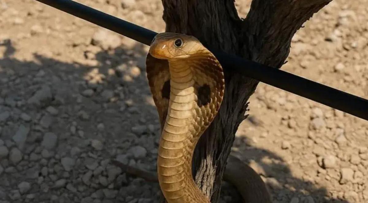 Fotografía falsa generada por la Inteligencia Artificial de la cobra en Verdú Fotografía falsa generada por la Inteligencia Artificial de la cobra en Verdú