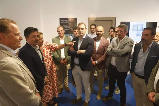 La visita institucional de Foro Asturias a la Feria de Muestras, en imágenes