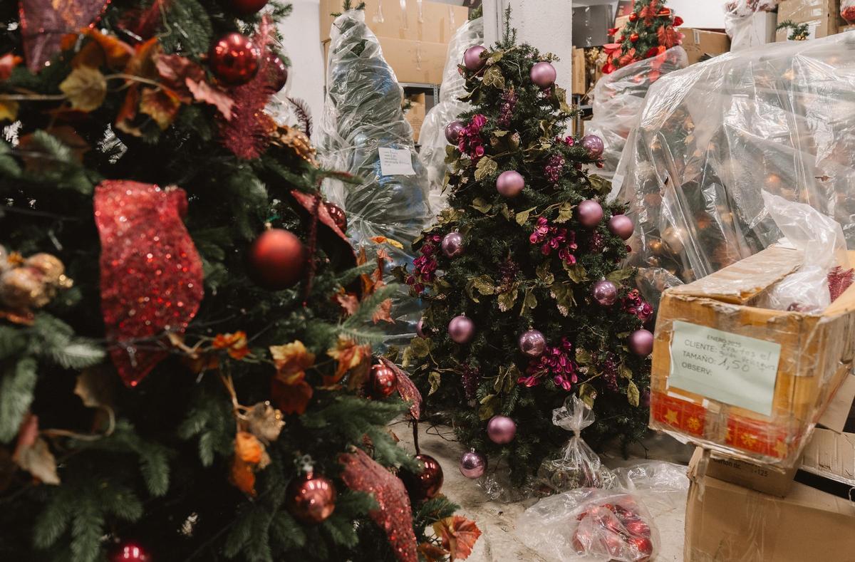 Así es el almacén de Tetuán donde se puede alquilar árboles de Navidad
