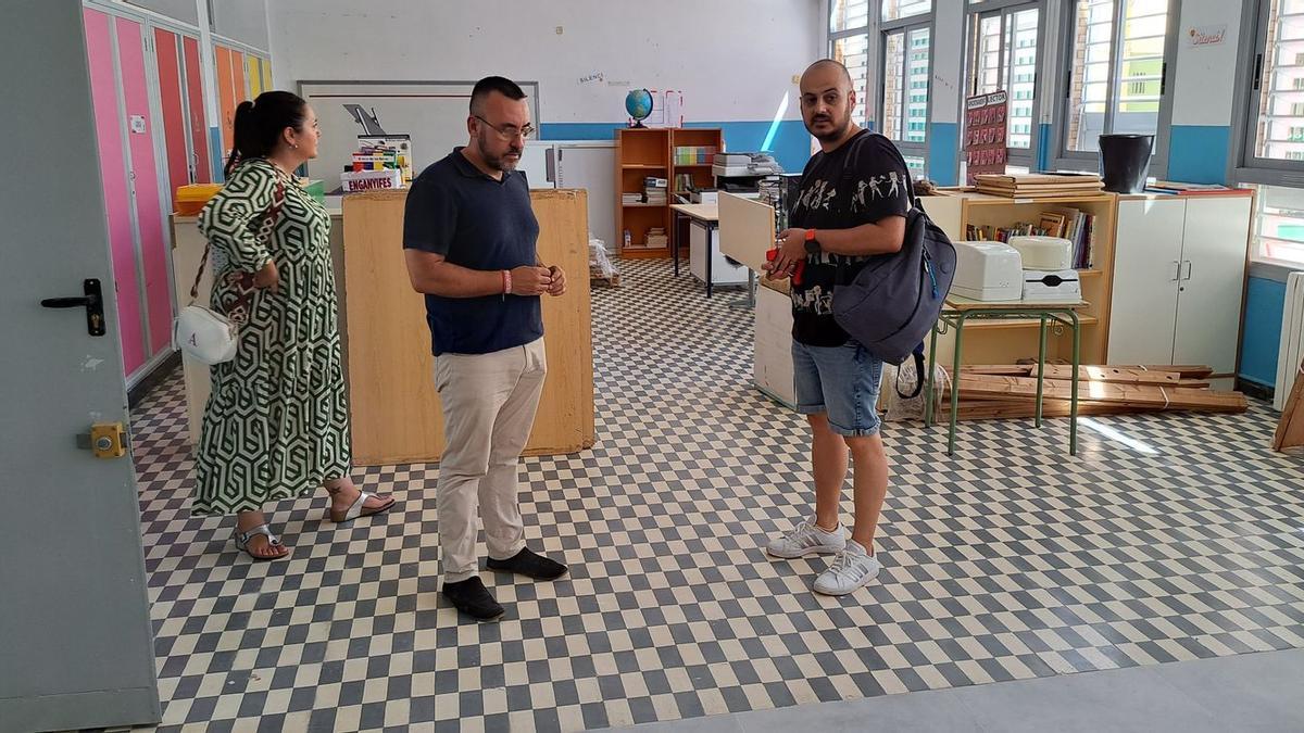 En el colegio Concepción Arenal se llevan a cabo trabajos de reforma y ampliación por valor de 1,1 millones.