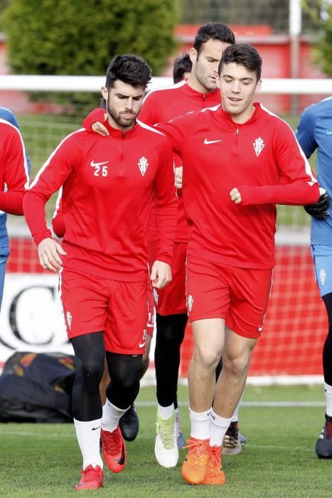 Primer entrenamiento del Real Sporting del 2018