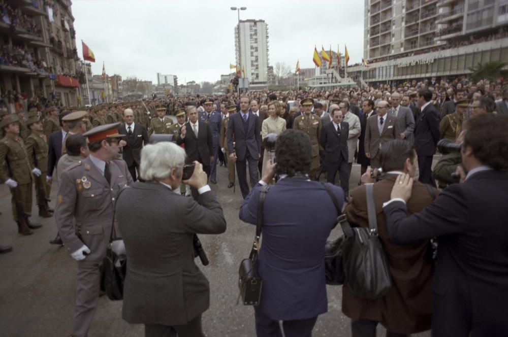 Visita dels reis Joan Carles i Sofia a Girona i Olot (20 de febrer de 1976)