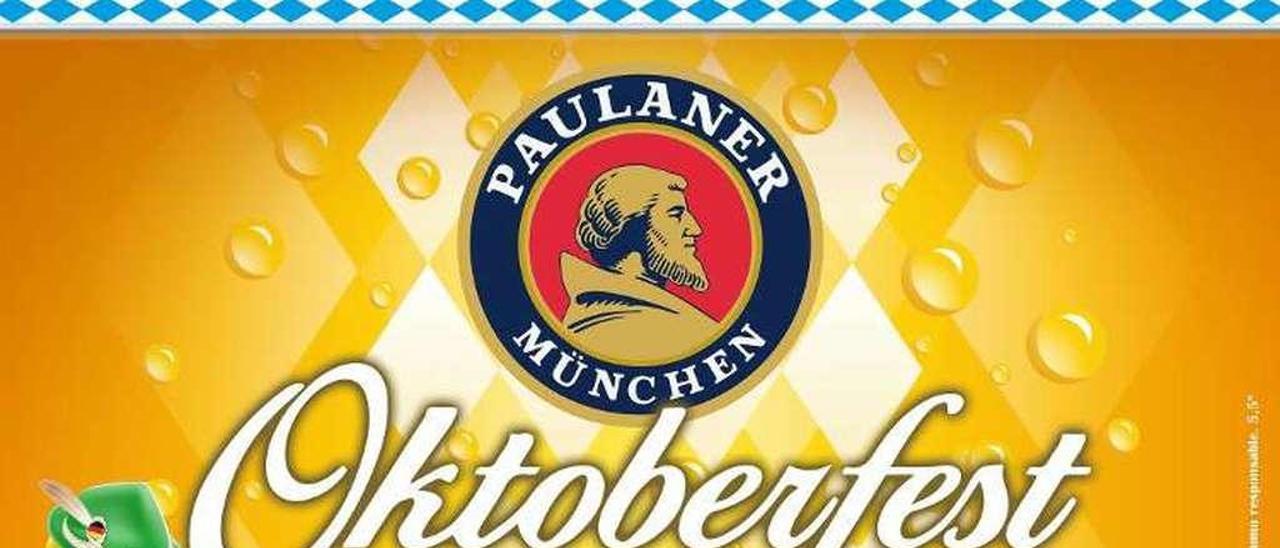 El cartel anunciador del festival &quot;Oktoberfest&quot;.