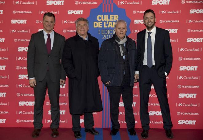 Josep Llaó y Rossend Abella representando a la Federació Catalana de futbol