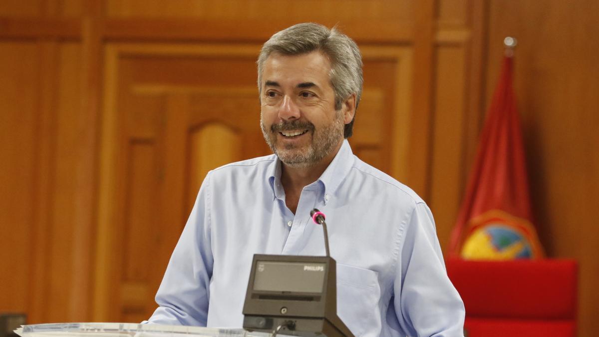 Miguel Ángel Torrico, en una conferencia de prensa.