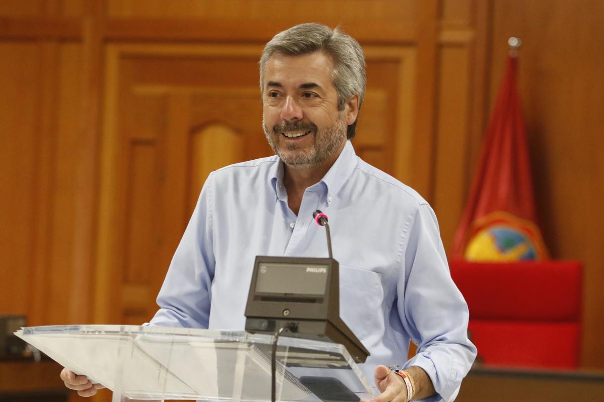 Miguel Ángel Torrico, en una conferencia de prensa.