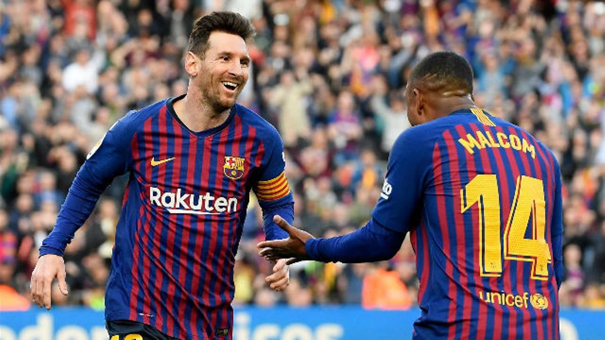 Malcom y Messi protagonizaron la contra perfecta en el segundo gol
