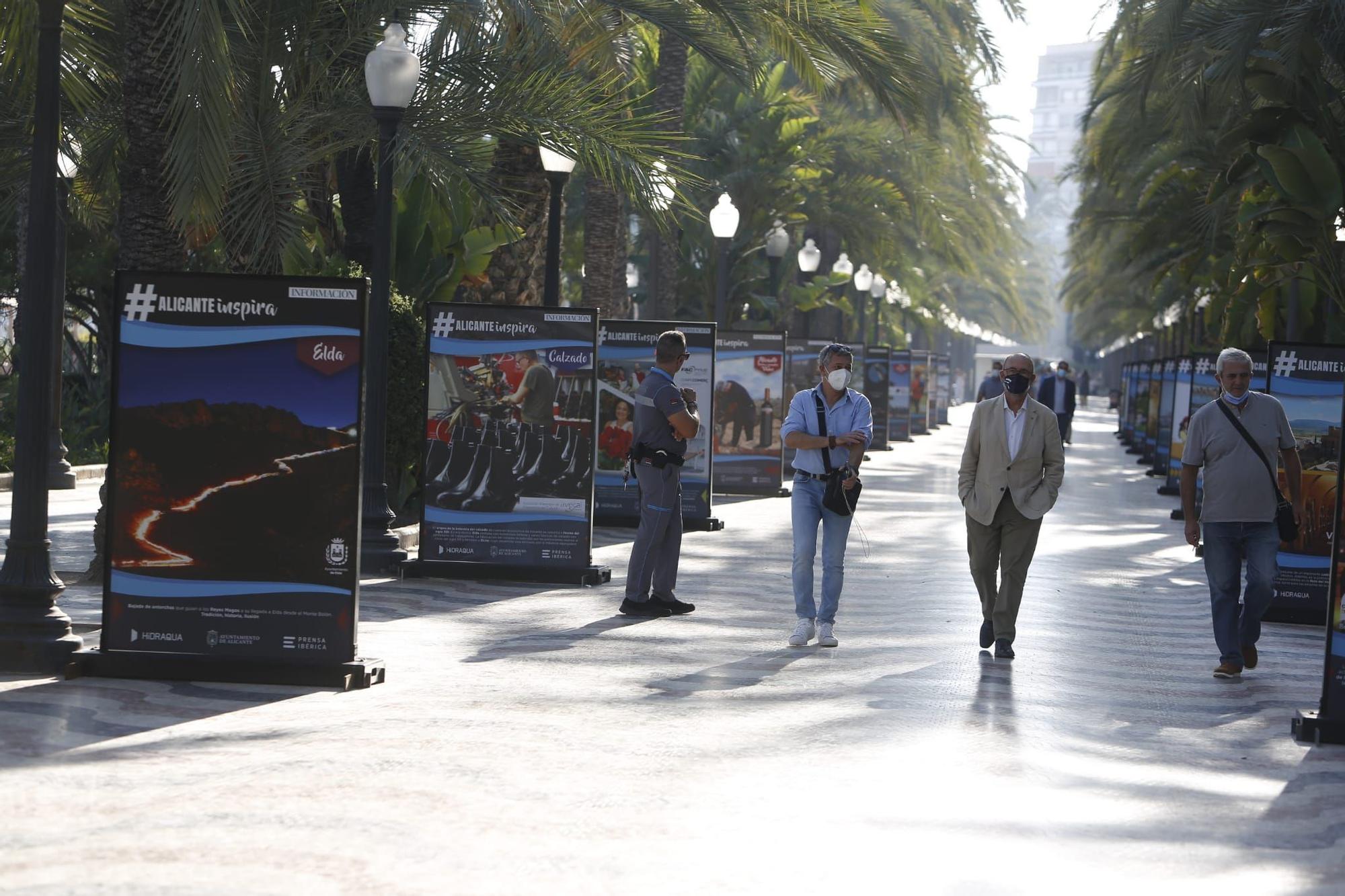 El paseo de la Explanada acoge la exposición #ALICANTEinspira