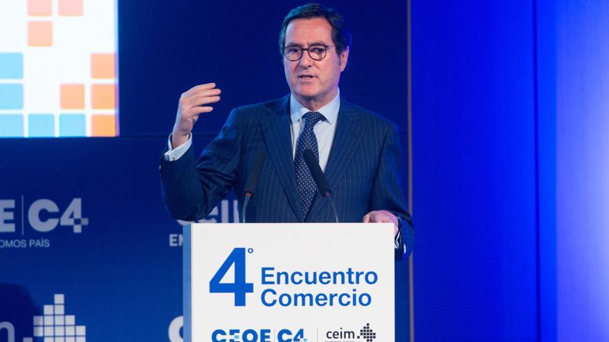 El presidente de la CEOE, Antonio Garamendi