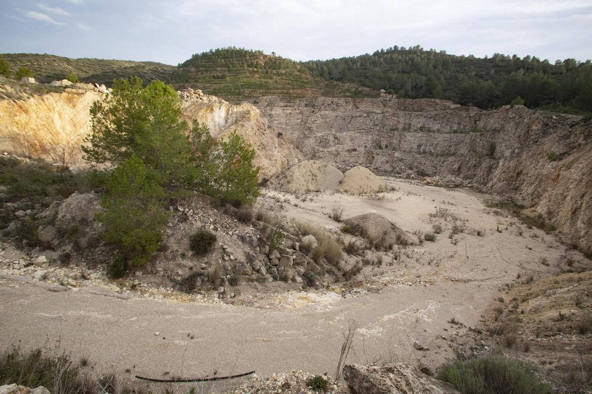 La antigua cantera de Montesa, sin actividad.