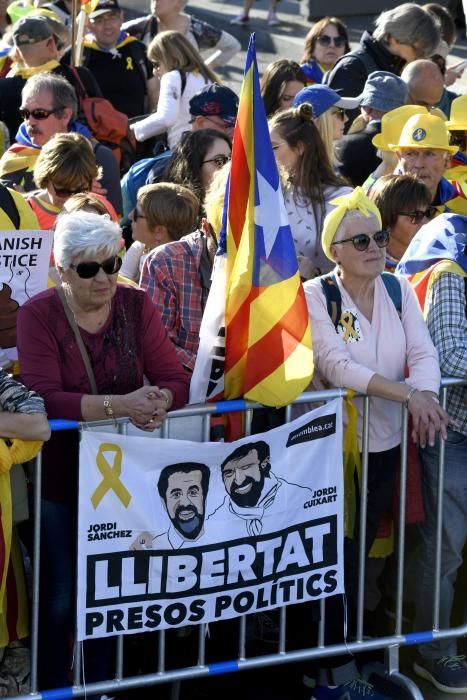 Manifestación del independentismo catalán en Madrid