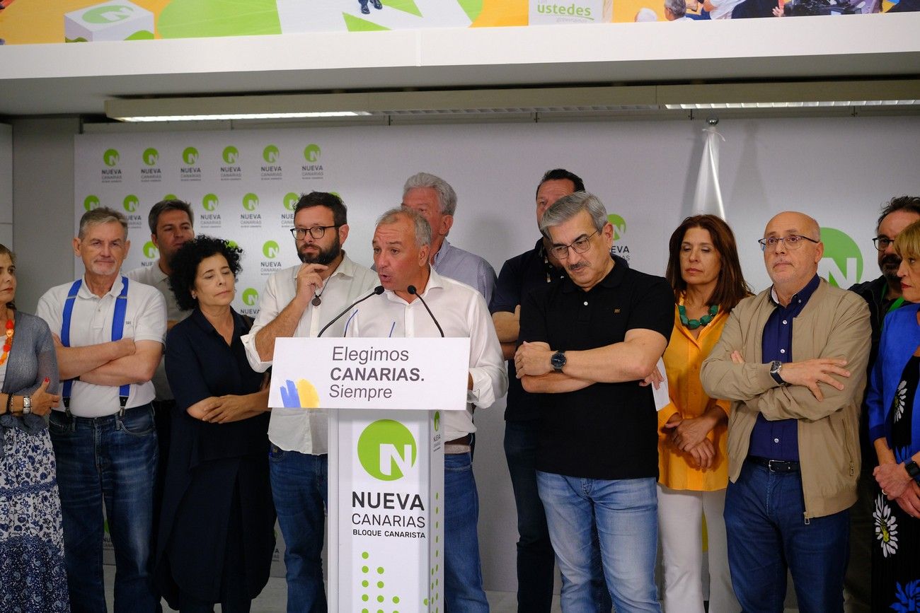 Luis Campos valora los resultados obtenidos por Nueva Canarias en los comicios del 23J