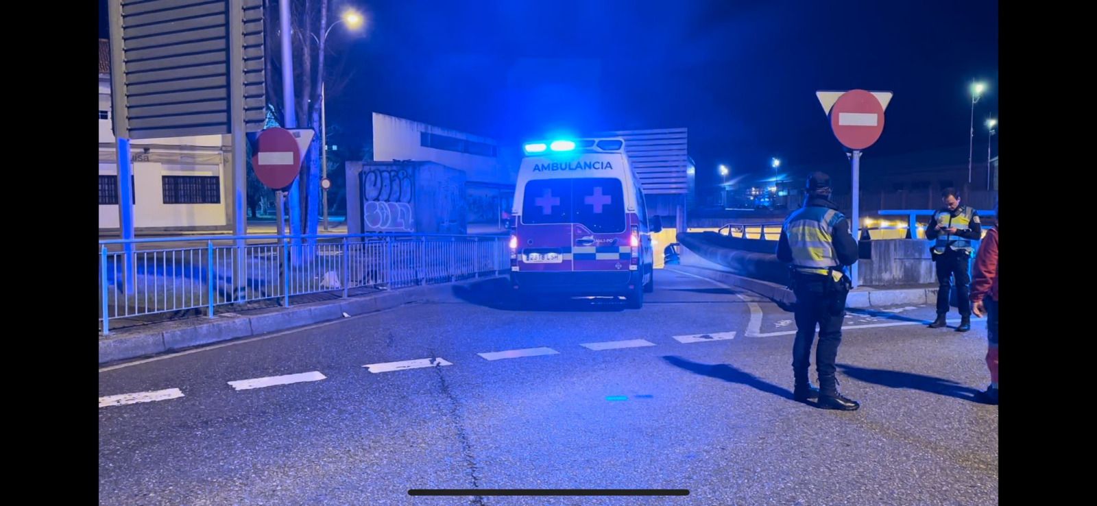 Simulacro en el túnel de Beiramar de Vigo