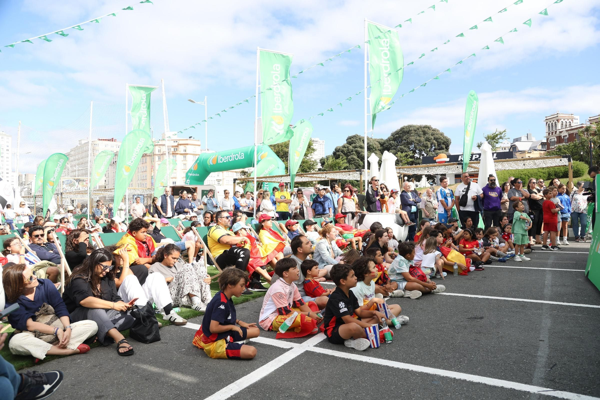 Eurocopa femenina: 'fan zone' en la explanada de Riazor para seguir el España - Bélgica