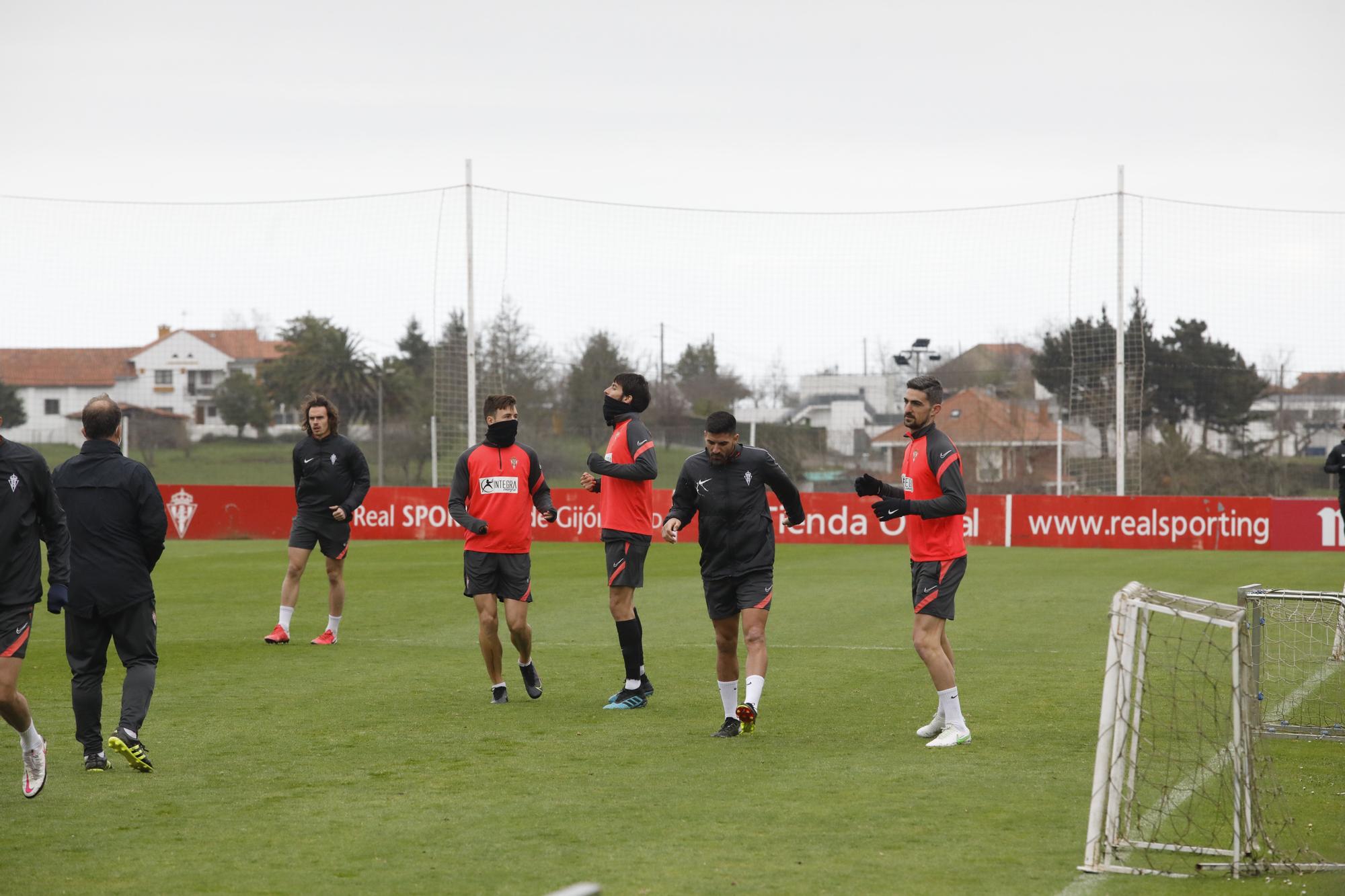 Entrenamiento del Sporting