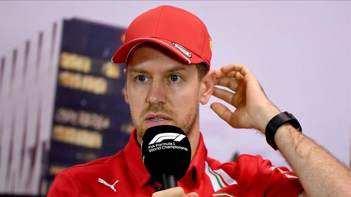 Vettel compareció antes del GP de Australia.
