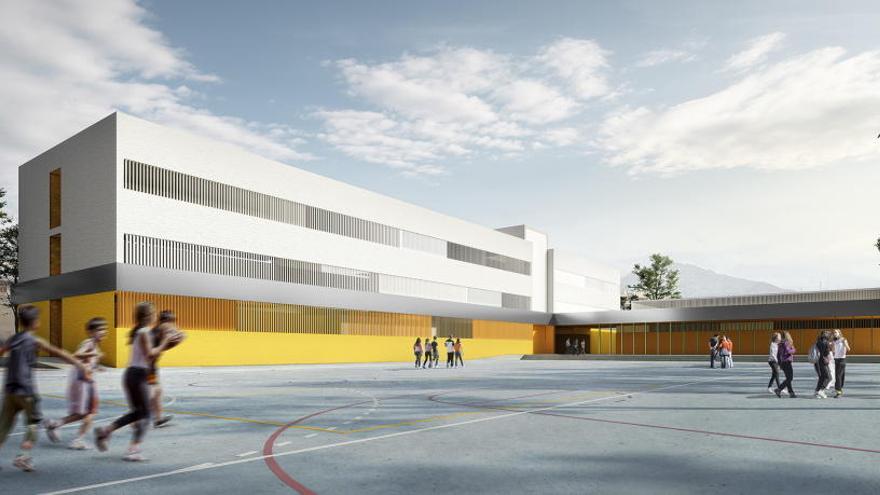 Proyección del futuro instituto de San Pedro Alcántara.