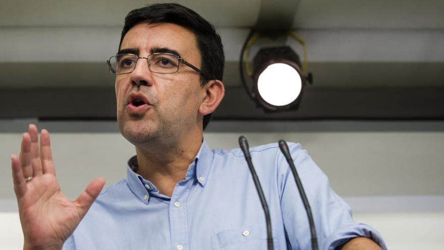 El portavoz de la Gestora del PSOE, Mario Jiménez.