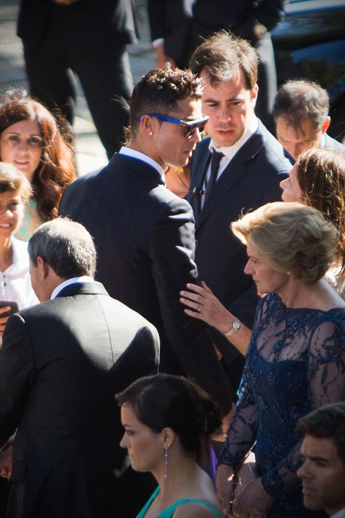 Cristiano Ronaldo en la boda de Jorge Mendes