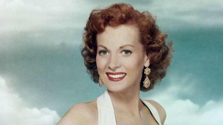 La mítica actriz Maureen O&#039;Hara, en 1950.