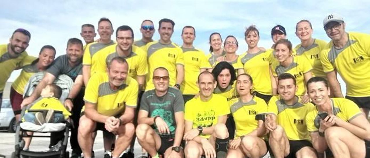 Deportistas del GR Real de Gandia tras una competición. Deportistas del GR Real de Gandia tras una competición.