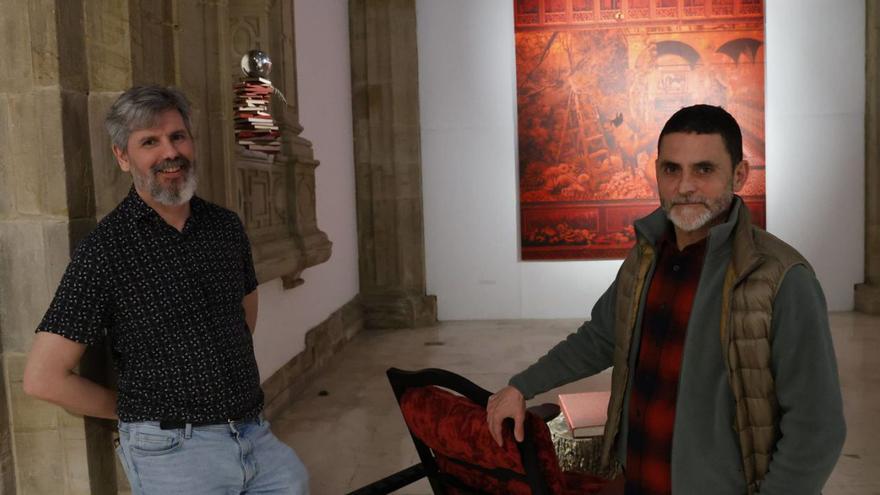 La obra de Javier Garcerá se vislumbra en Gijón bajo un eclipse y reflexiones poéticas