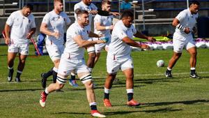 Tokyo (Japan), 01/11/2019.- England players participat in a training session ahead of the Rugby World Cup Finals match between England and South Africa in Tokyo, Japan, 01 November 2019. (Japón, Sudáfrica, Tokio) EFE/EPA/MARK R. CRISTINO EDITORIAL USE ONLY/ NO COMMERCIAL SALES / NOT USED IN ASSOCATION WITH ANY COMMERCIAL ENTITY