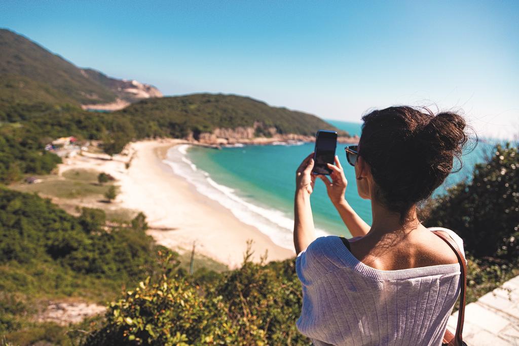 Playa en la bahía de Long Ke Wan, en los Nuevos Territorios.