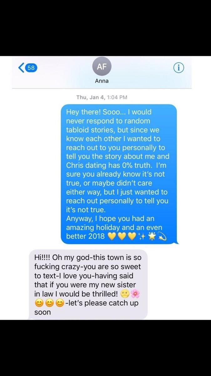 Olivia Munn comparte el mensaje recibido por Anna Faris