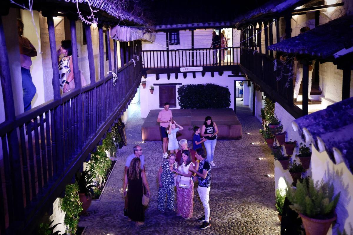 La Posada del Potro durante una jornada de visitas nocturnas, en una imagen de archivo.