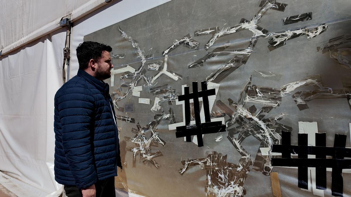 El concejal de Vox, David Baquero, en las dependencias.