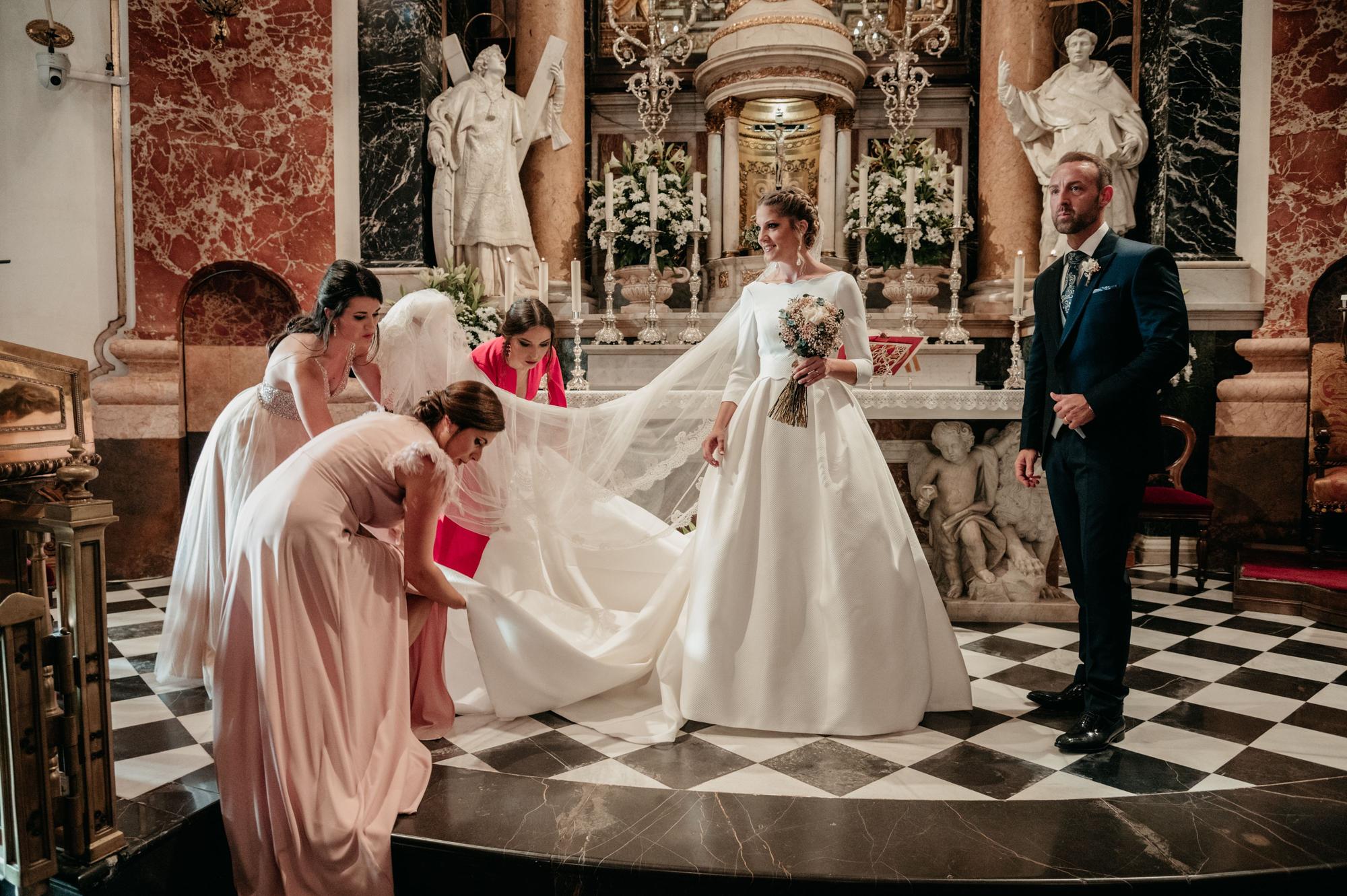 Boda de Andrea Cea, corte de honor de los años 2020 y 2021