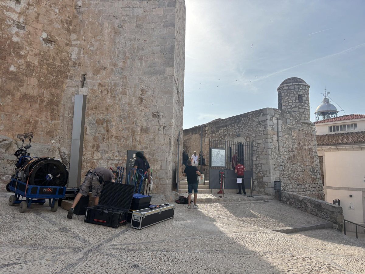 Foto del rodaje de este martes en Peñíscola.