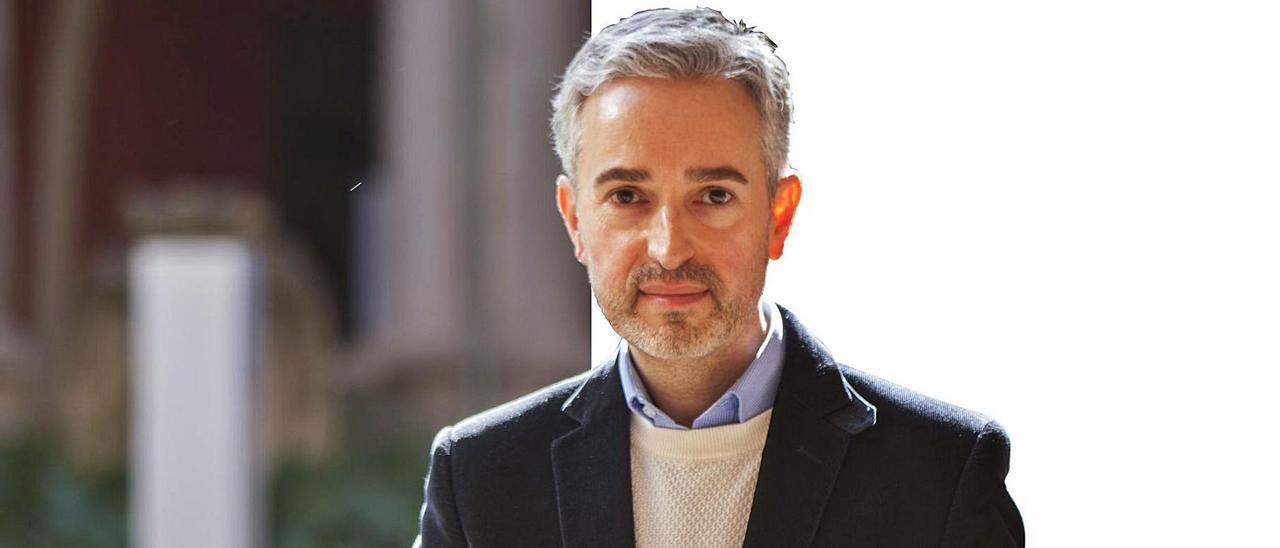 Pérez Pont, el viernes en el claustro renacentista del Carme.