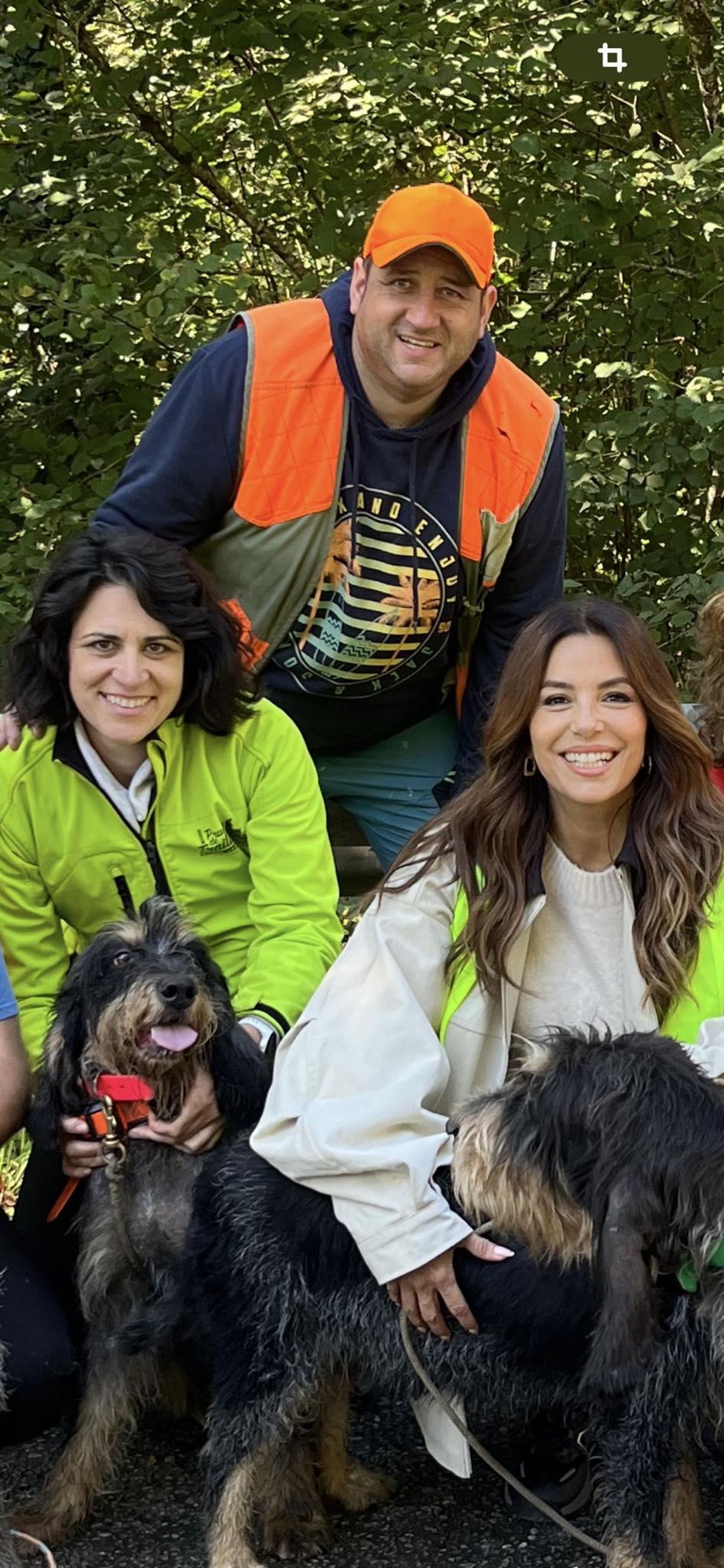 Eva Longoria durante su jornada en Parres.