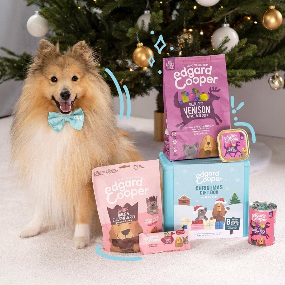 Lata navideña con productos de Edgard & Cooper para tu mascota (Precio: 19,99 euros)