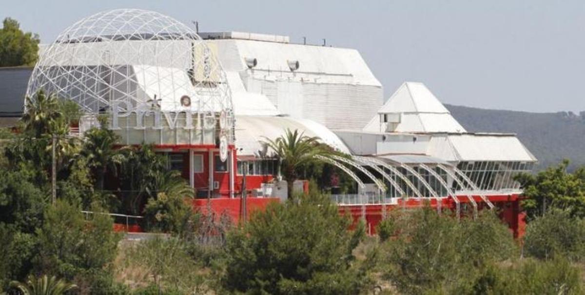 La discoteca Privilege, en la localidad de Sant Rafel, entre Vila y Sant Antoni.