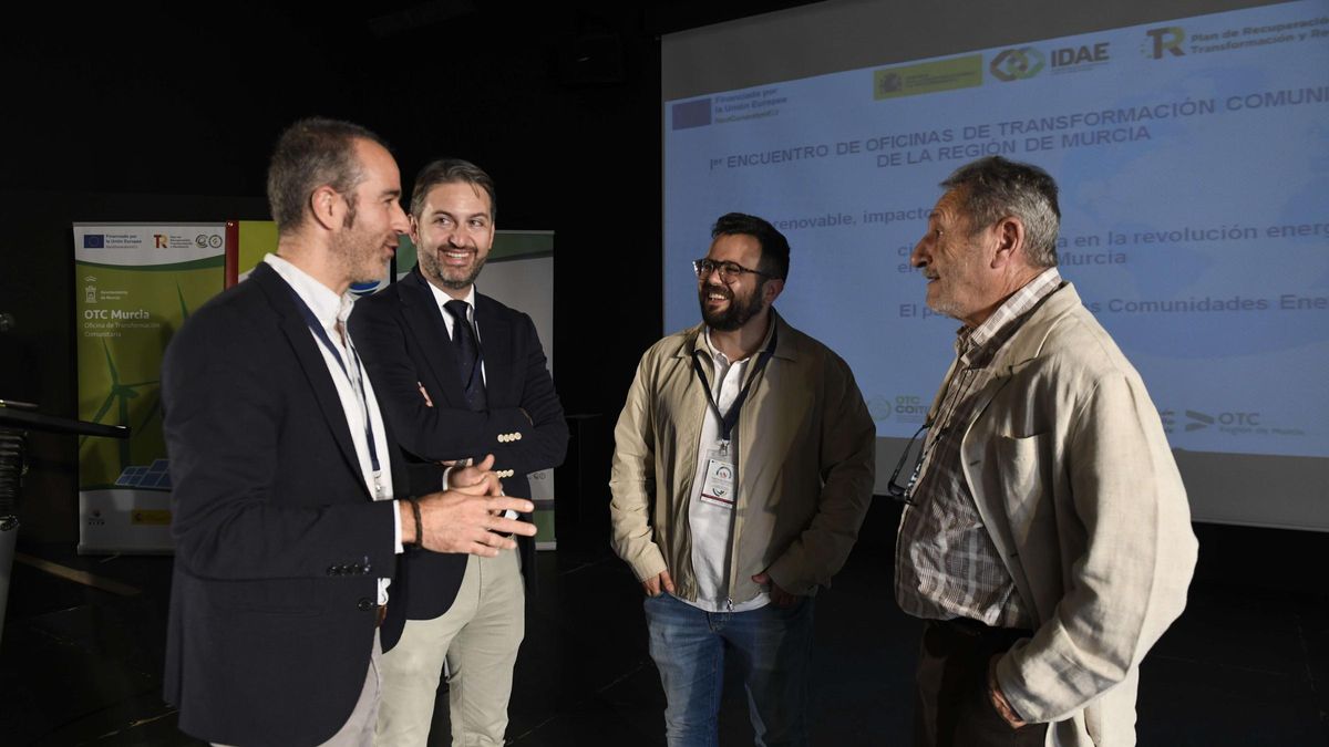 Agustín Valentín-Gamazo (a la izquierda), Miguel Ángel Sola, José Bernardo López y Emilio Ballester.