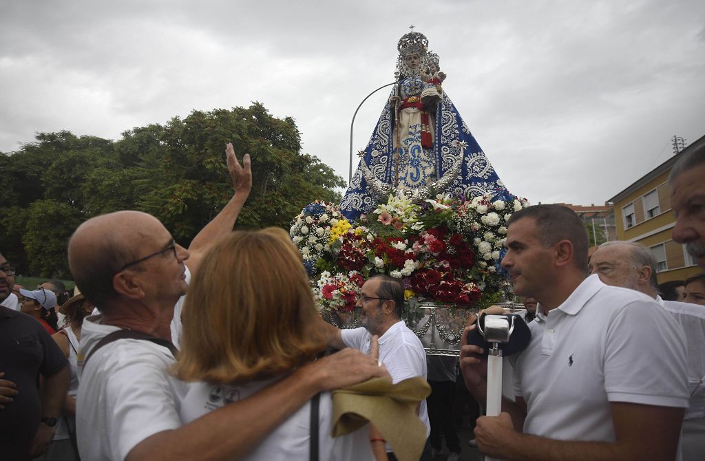 Romería de Murcia: Misa previa y primer tramo del recorrido