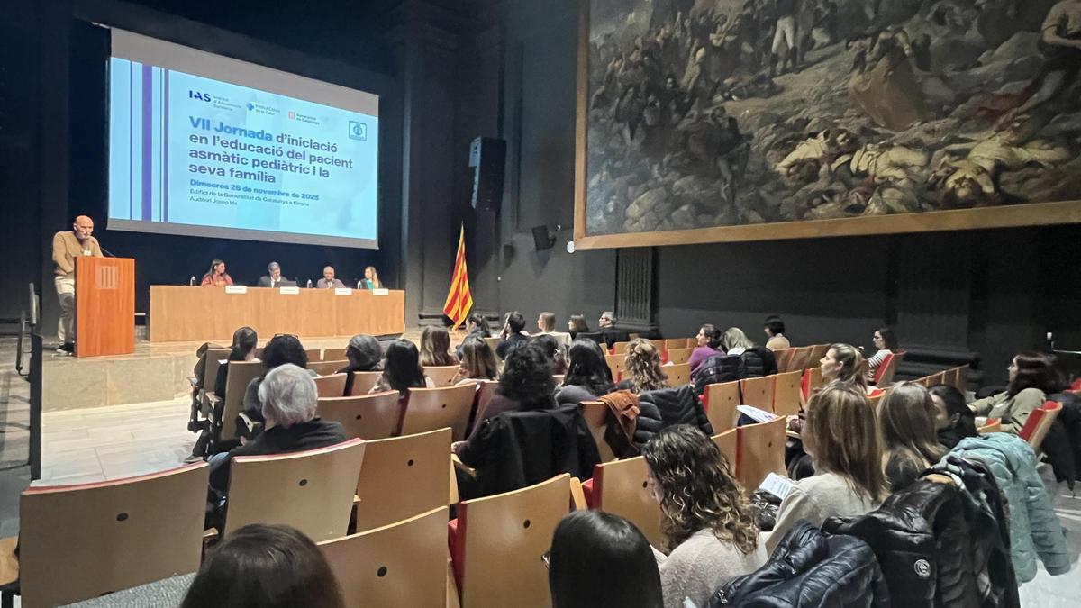 Jornada sobre l'asma la setmana passada a la seu de la Generalitat de Girona.