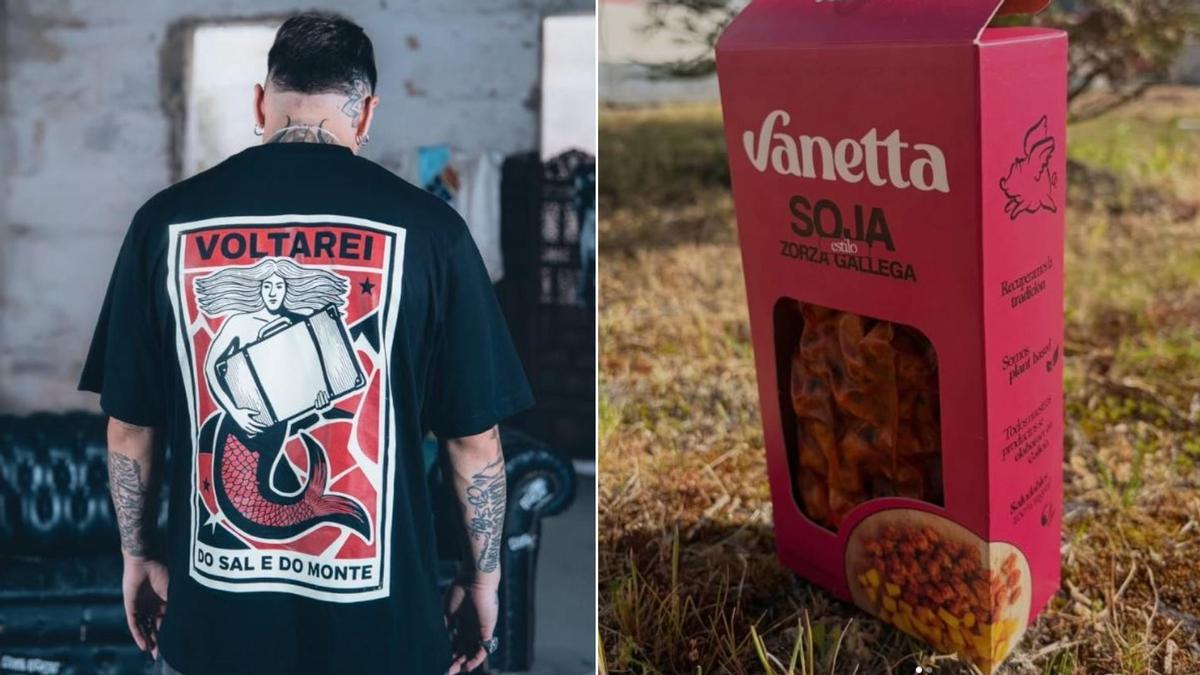 Imágenes de los perfiles de Instagram del Celta y de Vanetta Food.