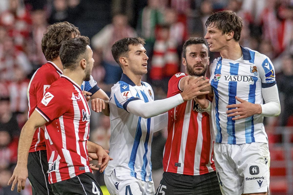 El derbi del Athletic Club - Real Sociedad, en imágenes