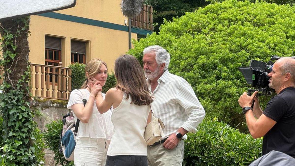 Un momento del rodaje en la Finca de Briz